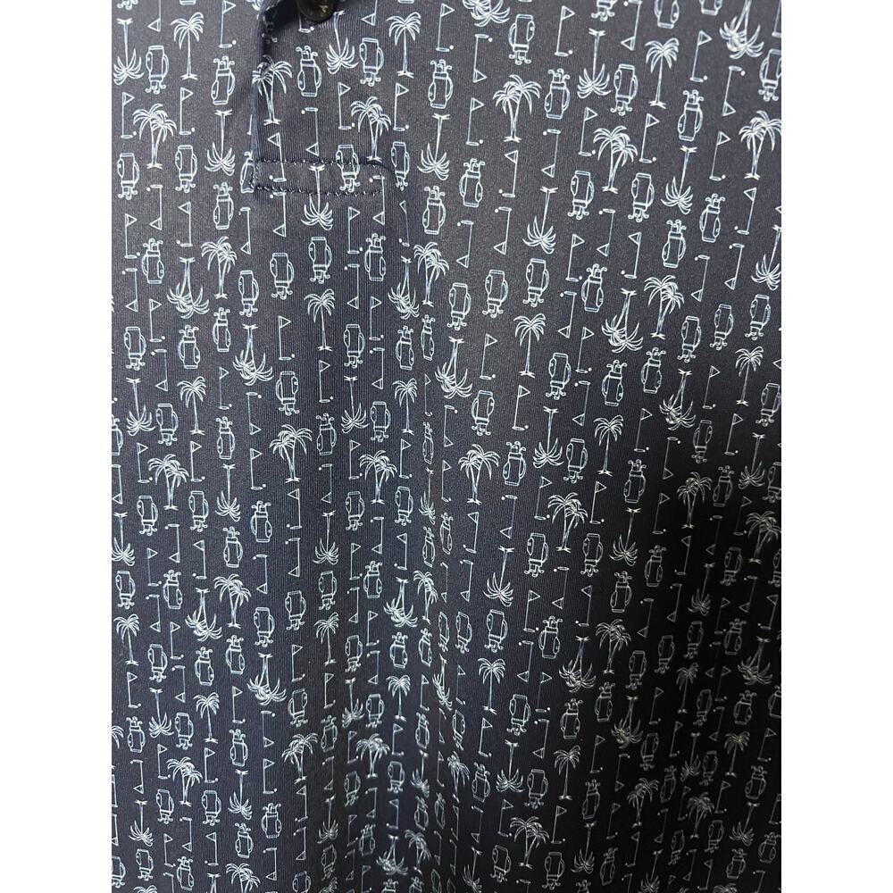 Pro Tour Golf Pattern Polo Shirt - Men's Size Large - Picture 3 of 4